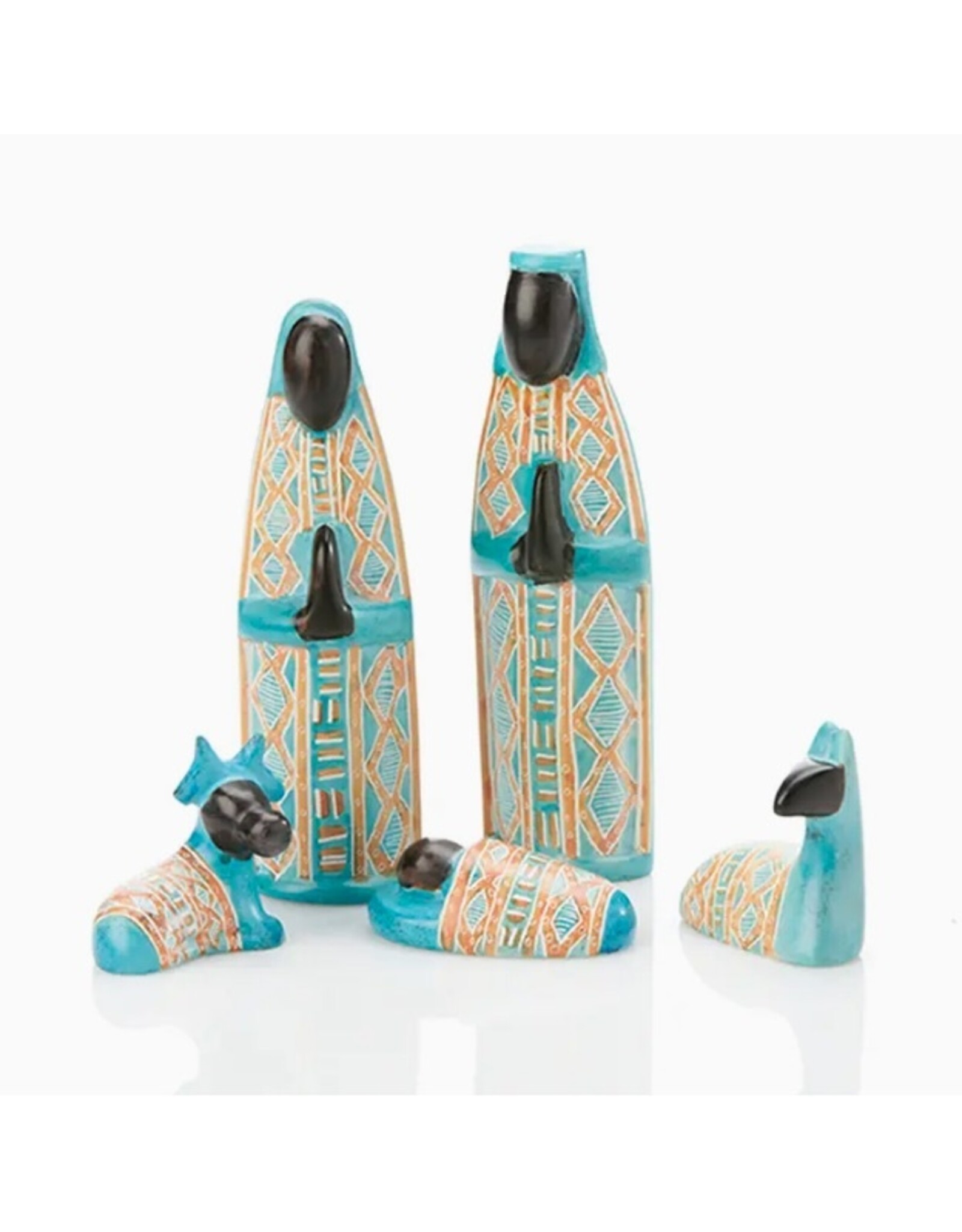 Kitenge Soapstone Nativity Set