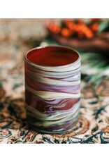 Hebron Glass Fiery Sands Votive Holder