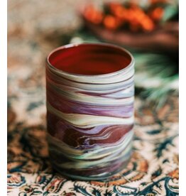 Hebron Glass Fiery Sands Votive Holder