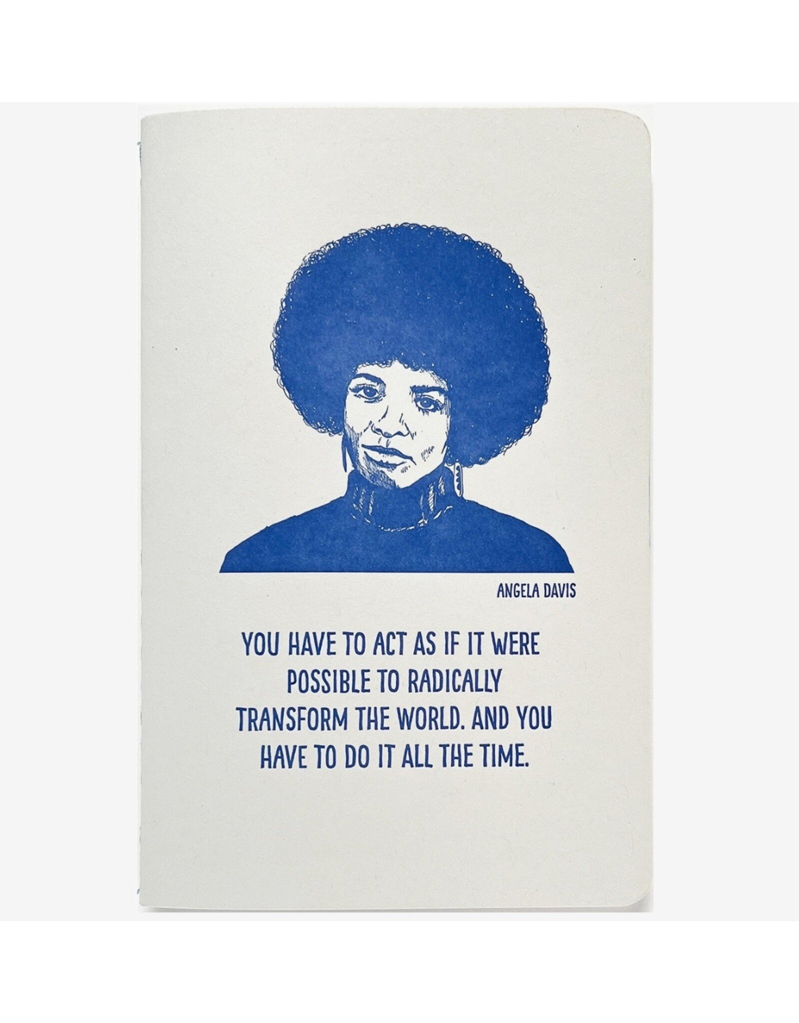 Blackbird Letterpress Angela Davis Notebook