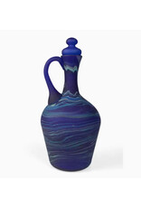 Hebron Glass Blue Decanter