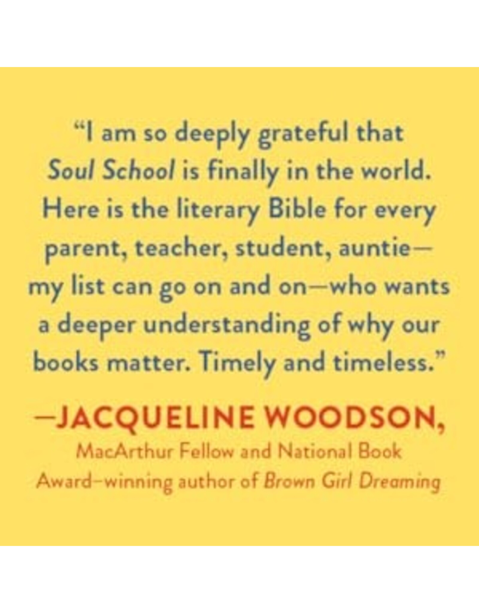 Soul School: Taking Kids on a Joy-Filled Journey Through the Heart of Black American Culture
