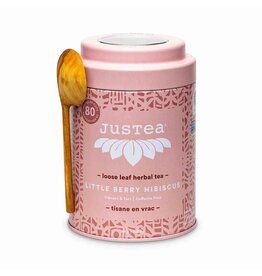 JusTea Little Berry Hibiscus Tea & Spoon