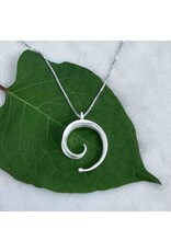 Sterling Silver Spiral Necklace