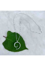 Sterling Silver Spiral Necklace