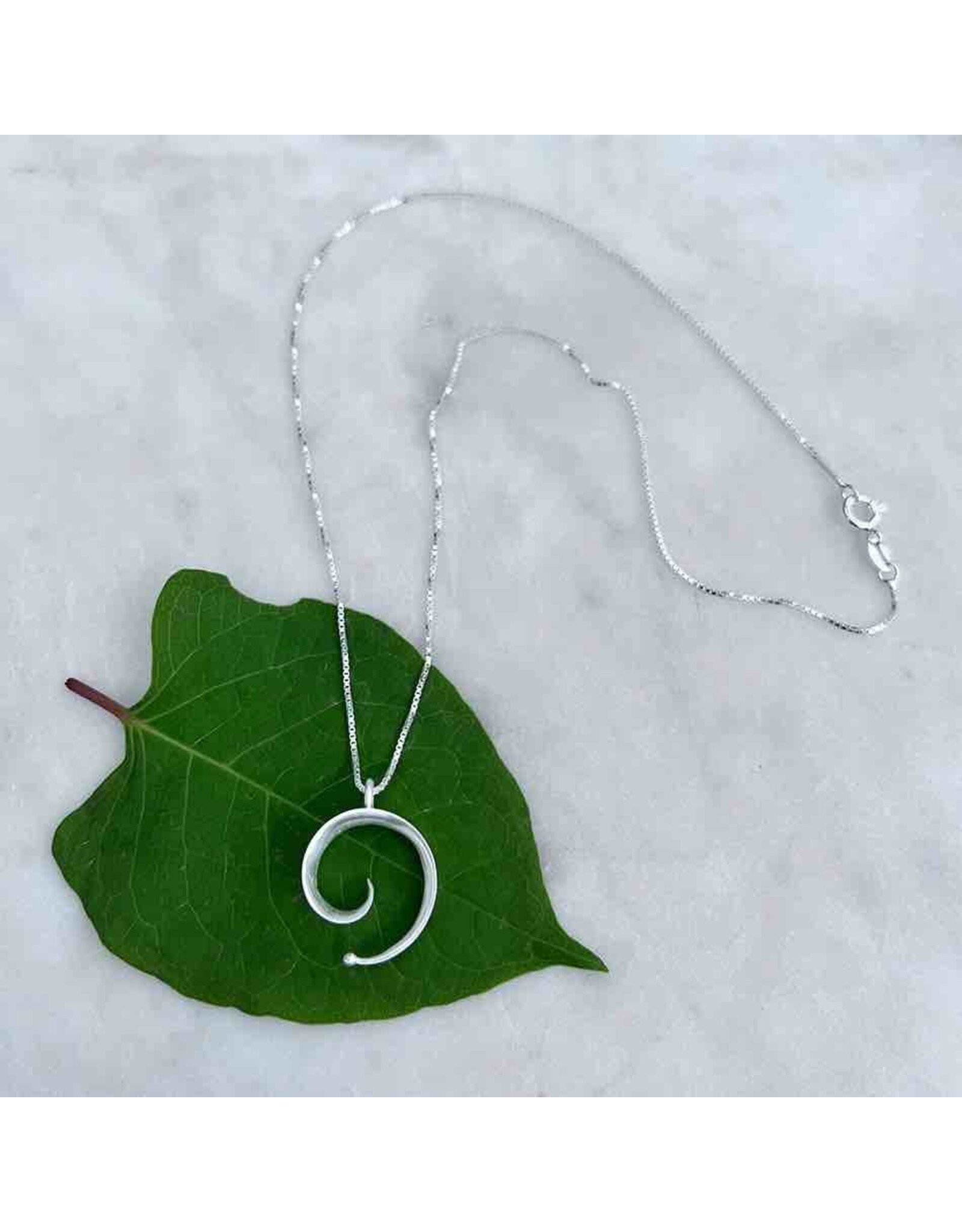 Sterling Silver Spiral Necklace