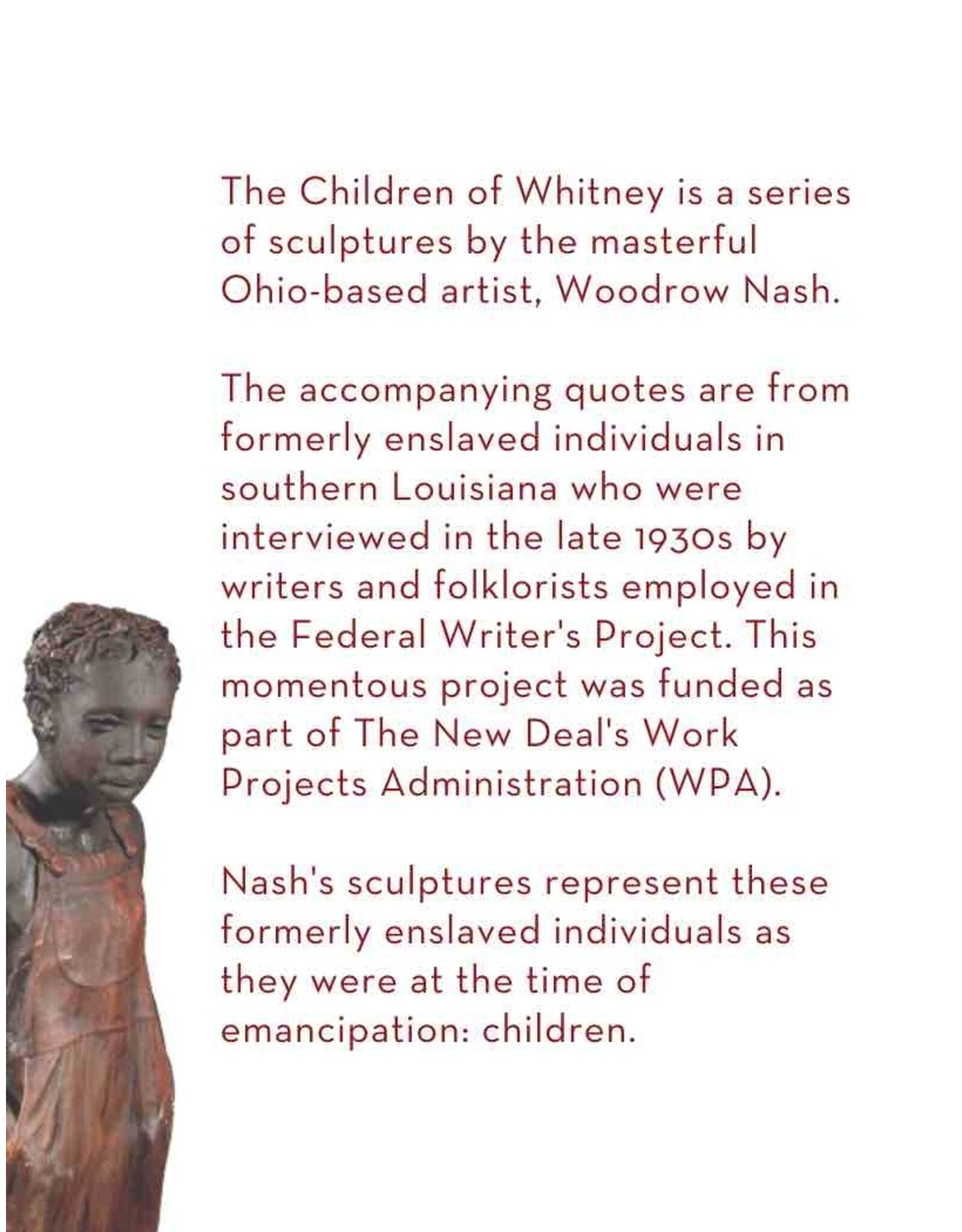 The Children of Whitney Plantation Booklet