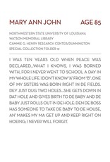 The Children of Whitney Plantation Booklet