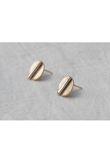 YEWO 14k Gold Fill Mbale Stud Earrings