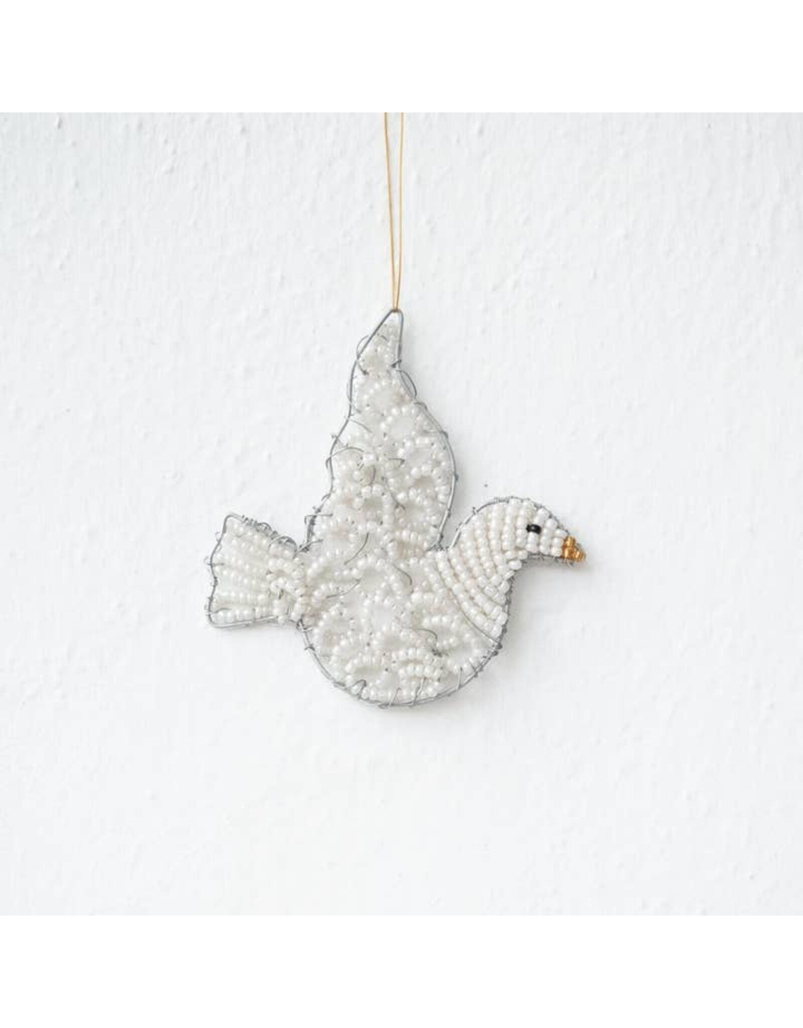 Beaded Dove Ornament