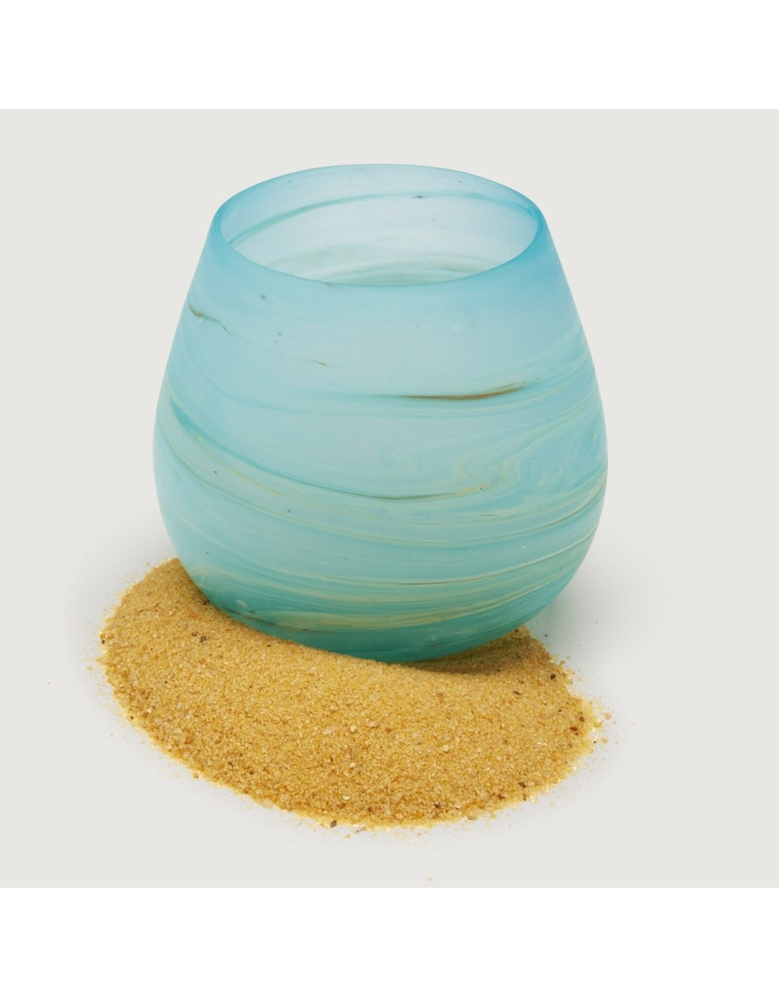 Hebron Glass Desert Sands Votive Holder
