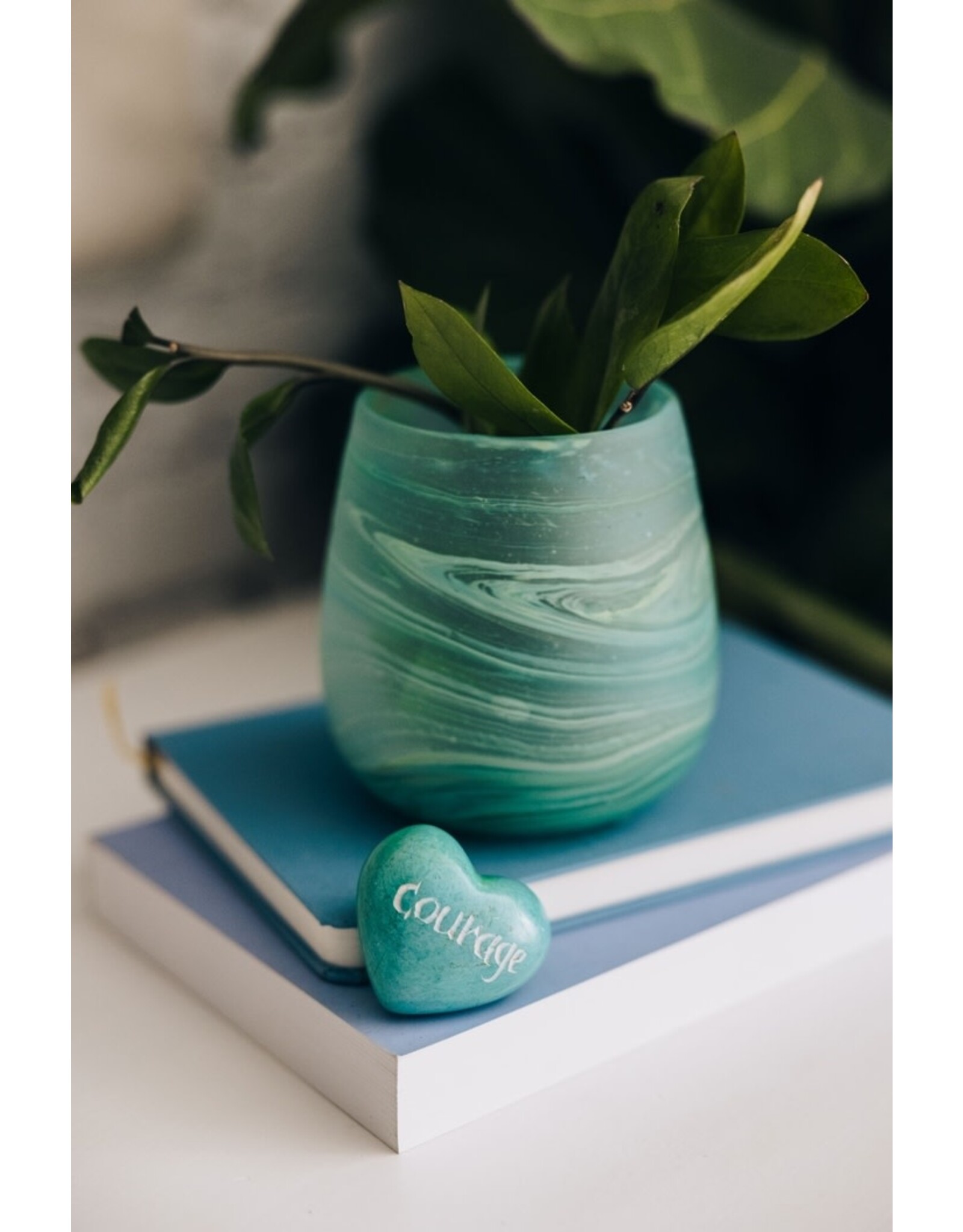 Hebron Glass Desert Sands Votive Holder