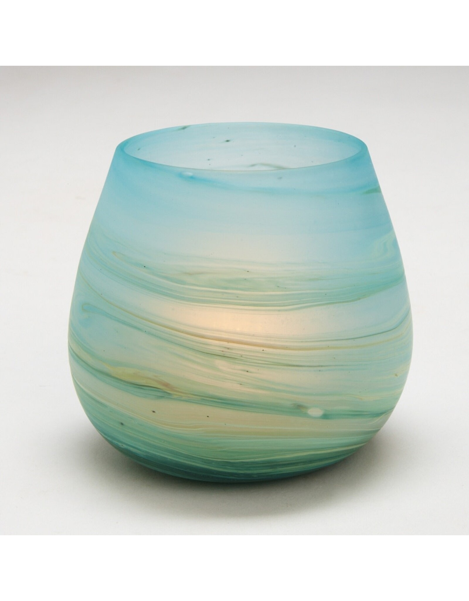 Hebron Glass Desert Sands Votive Holder