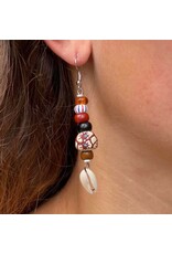 Maasai Bead & Cowrie Shell Earrings