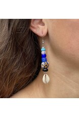 Maasai Bead & Cowrie Shell Earrings