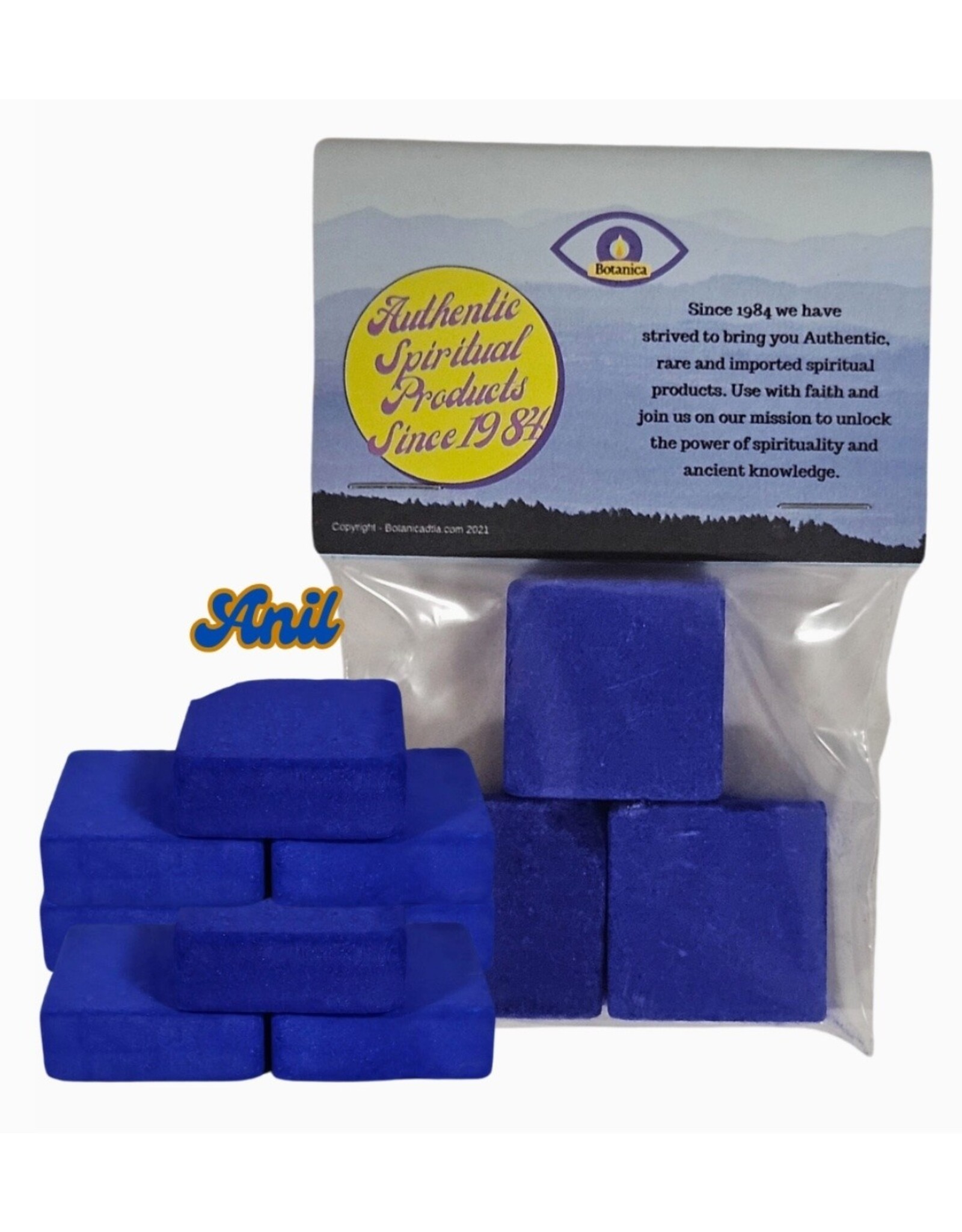 Pure Anil Blue Squares