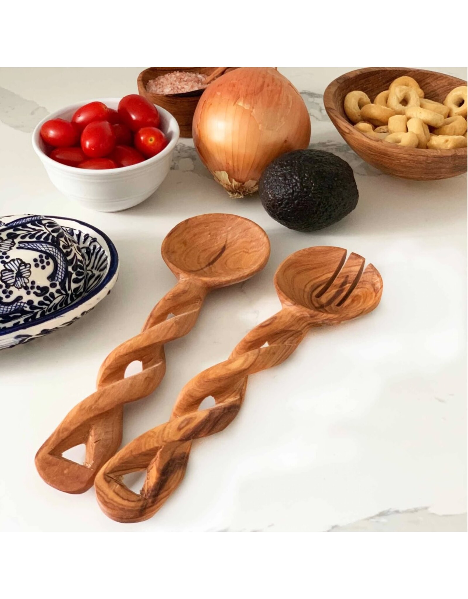 Twisted Salad Servers