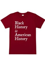 Black History T-Shirt Maroon Made in USA