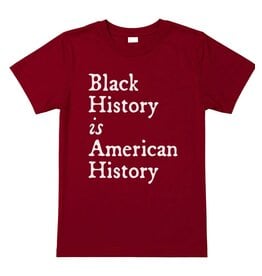Black History T-Shirt Maroon Made in USA
