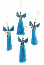Blue Shimmer Angel Ornament