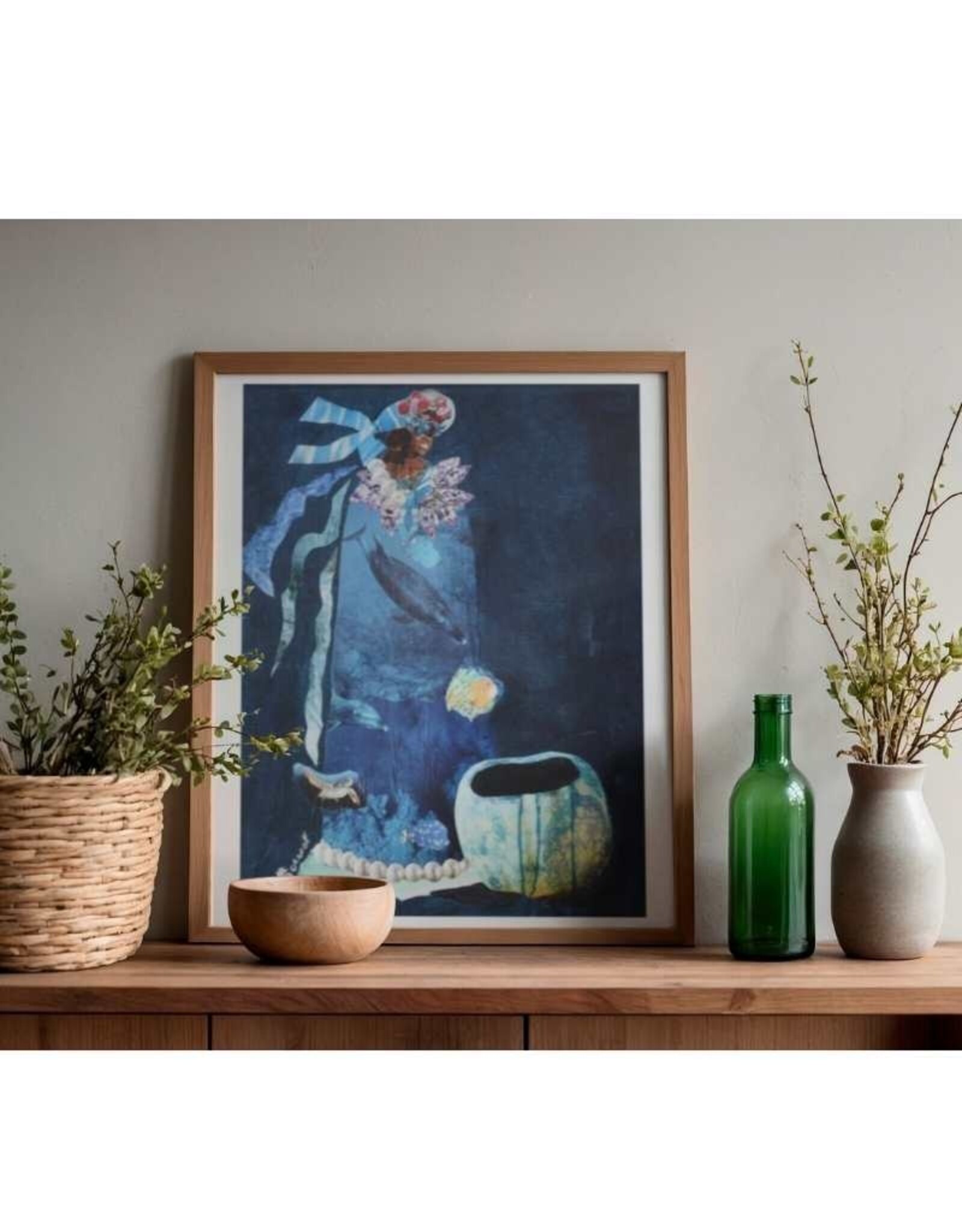 INDIGEAUX Art Print: Yemoja (The Good Mother)