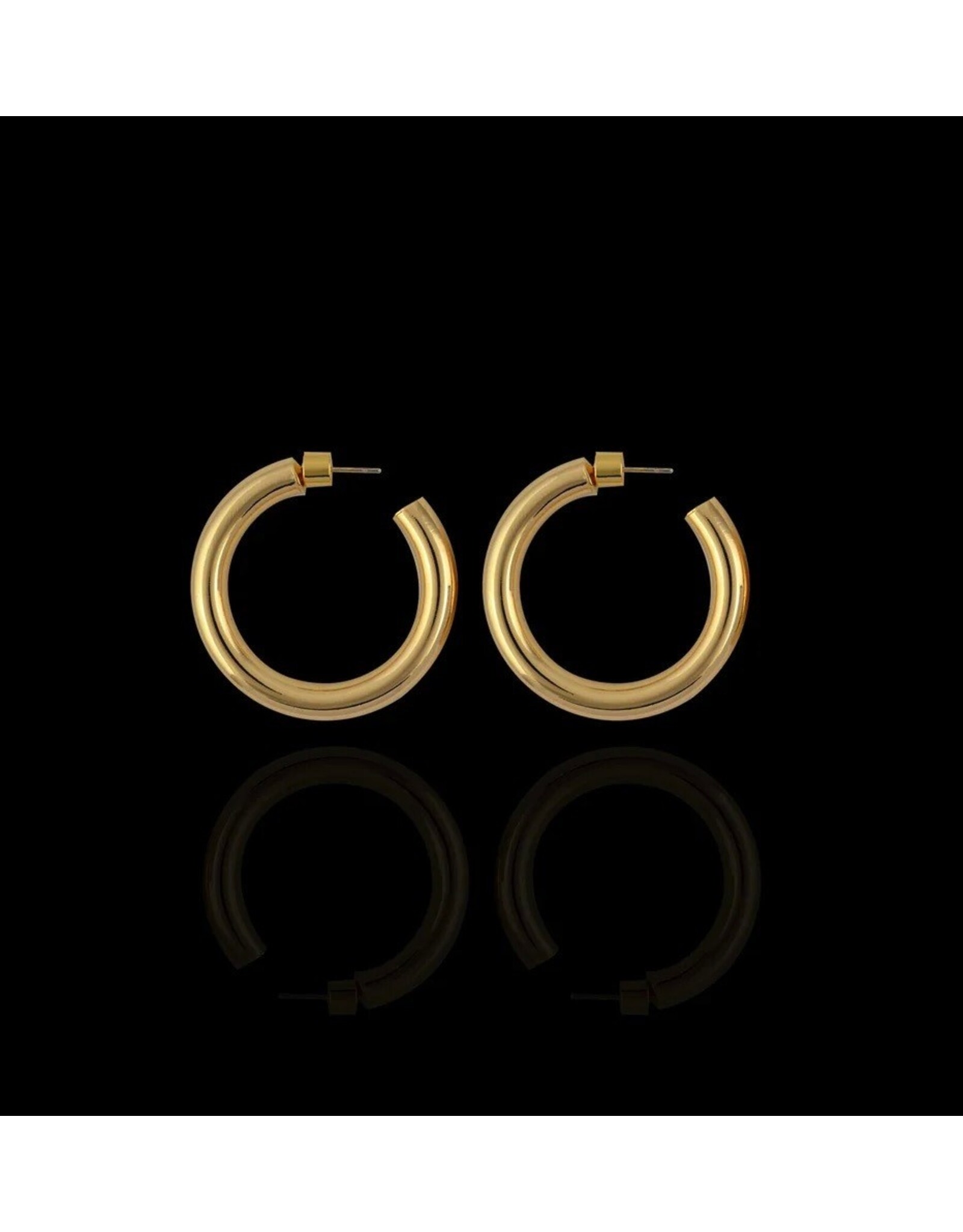 Sucré Couture 18K Gold Plated Hoops