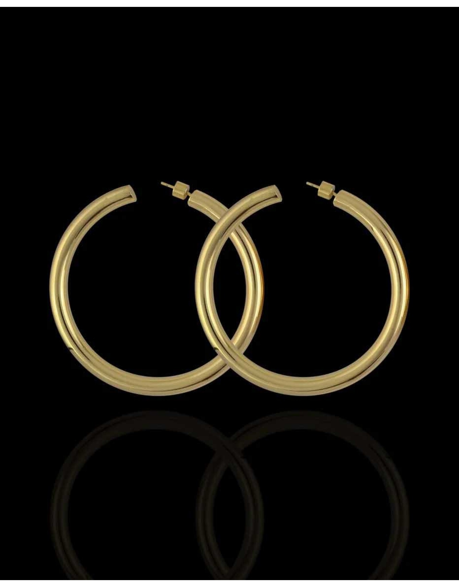 Sucré Couture 18K Gold Plated Hoops