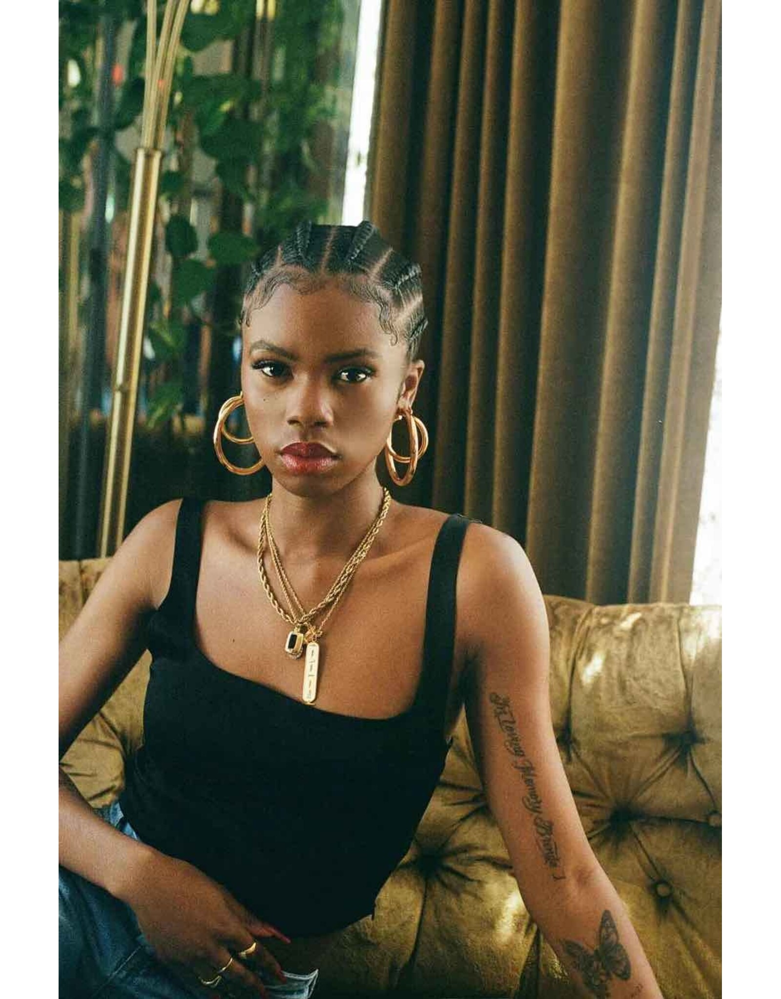 Sucré Couture 18K Gold Plated Hoops