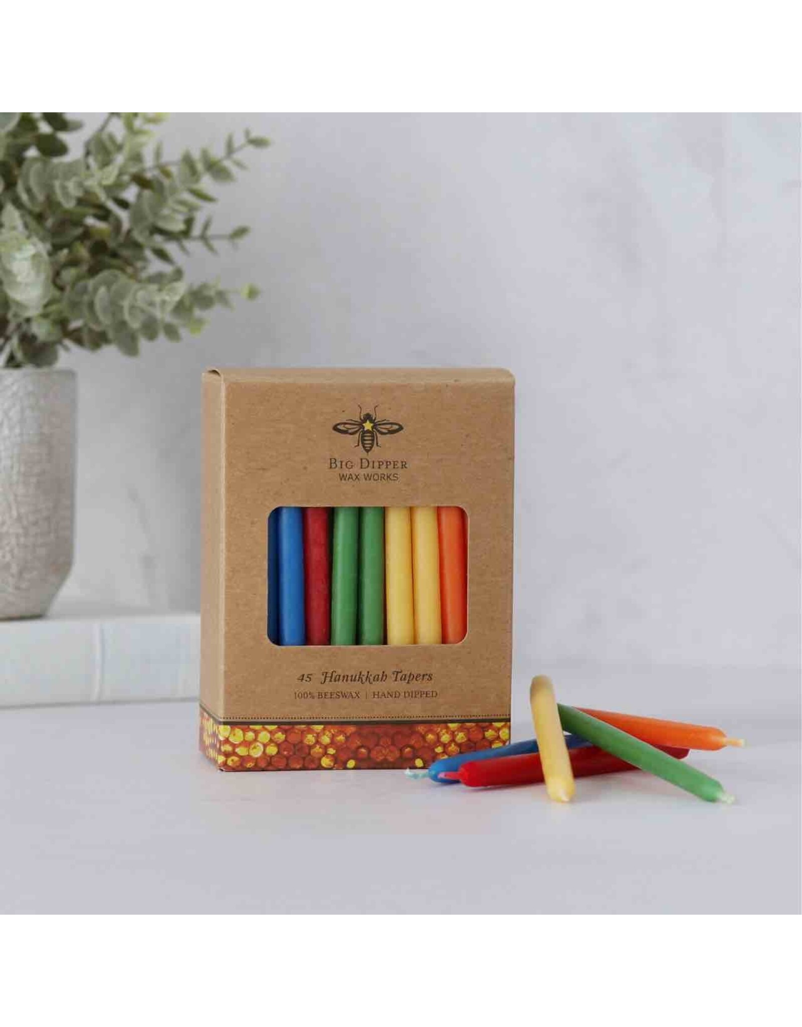 Beeswax Taper Candles for Hanukkah