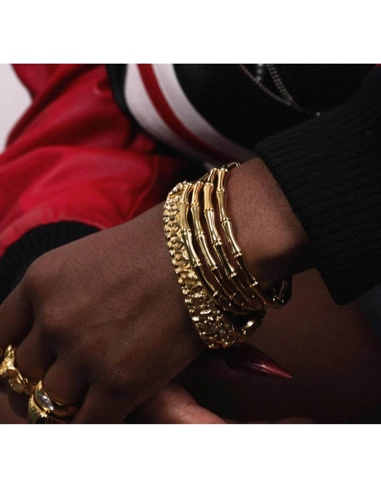 Sucré Couture 18K Gold Plated Oshun Bangle