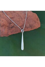 Sterling Silver & Mother of Pearl Drop Necklace