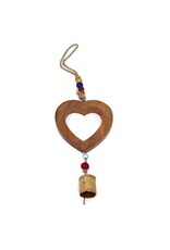 Handcrafted Heart Chime with Iron Bell
