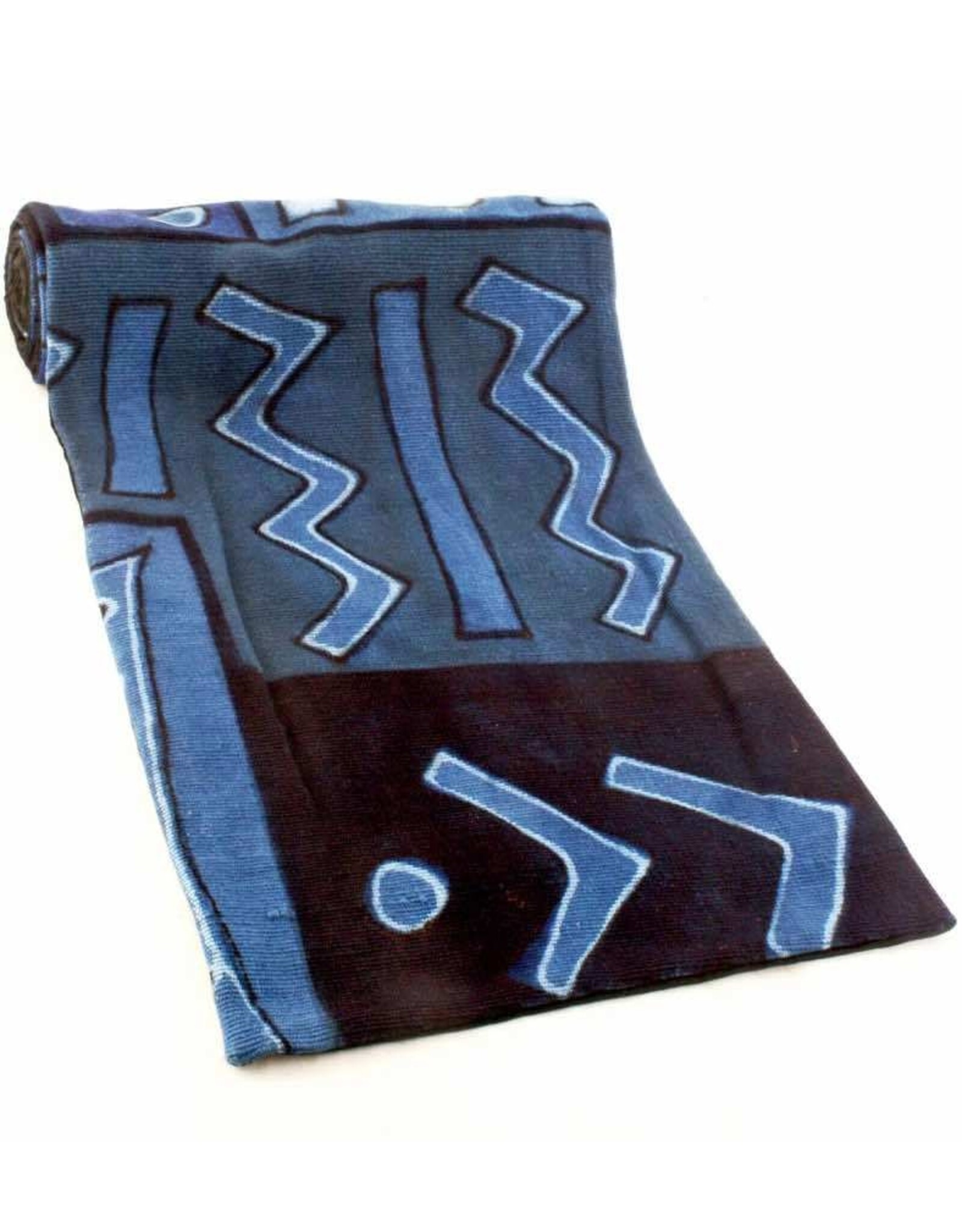 Authentic Indigo Mudcloth Table Runner