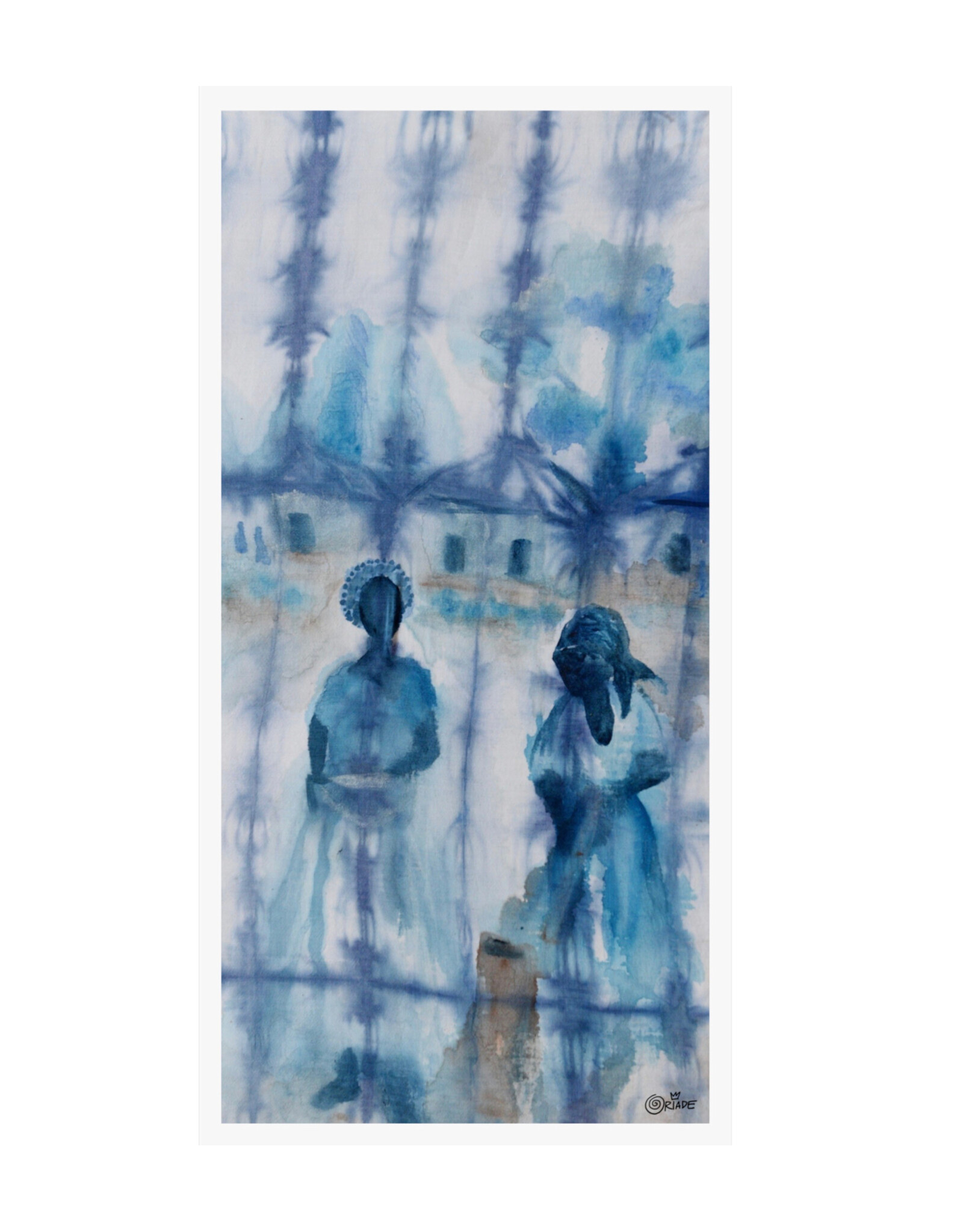 Indigeaux Fine Art Print 11" x 22:  Back in the Quarters