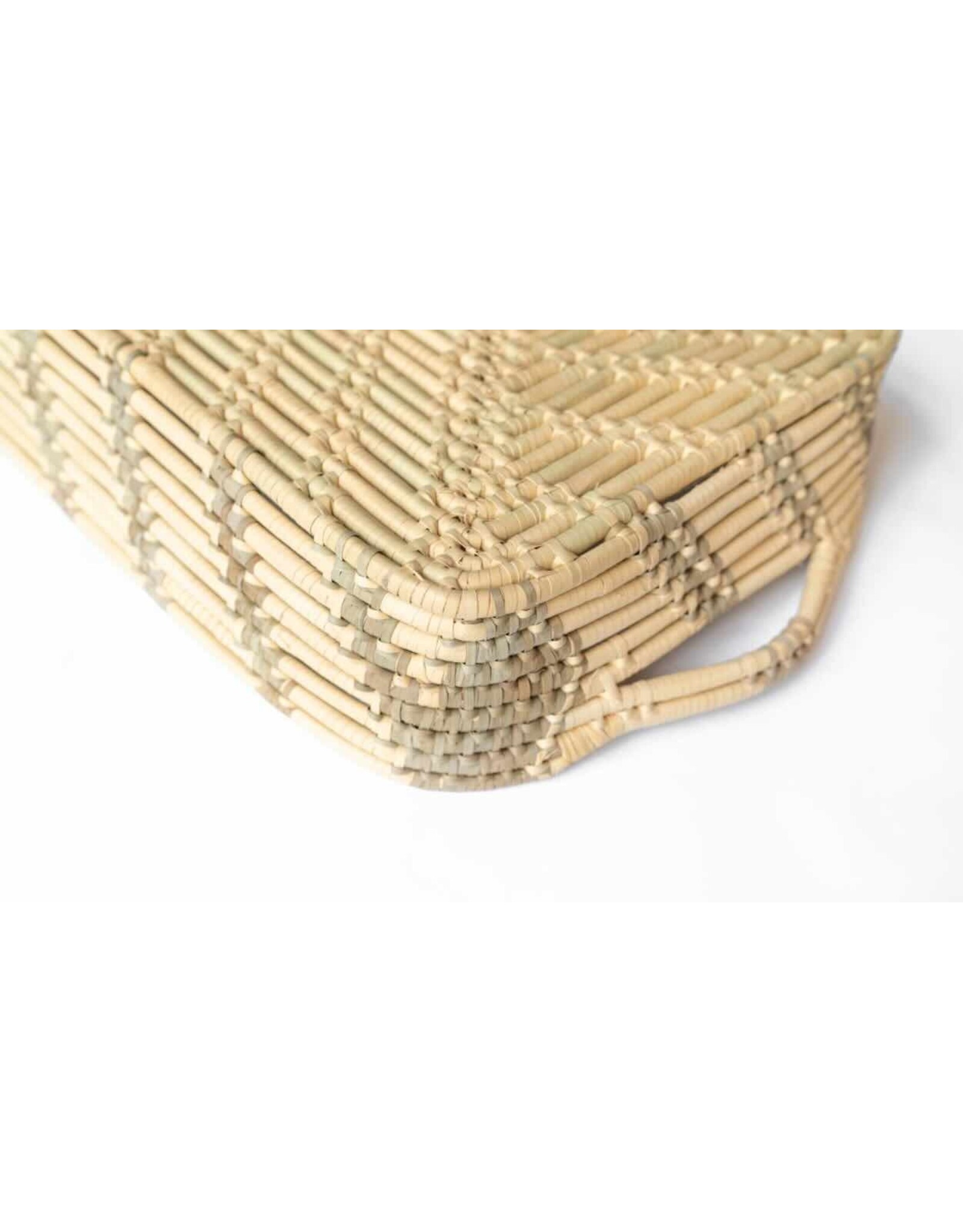 Sage & Cream Large Basket Tray