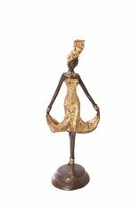 Bronze Golden Momentum Sculpture