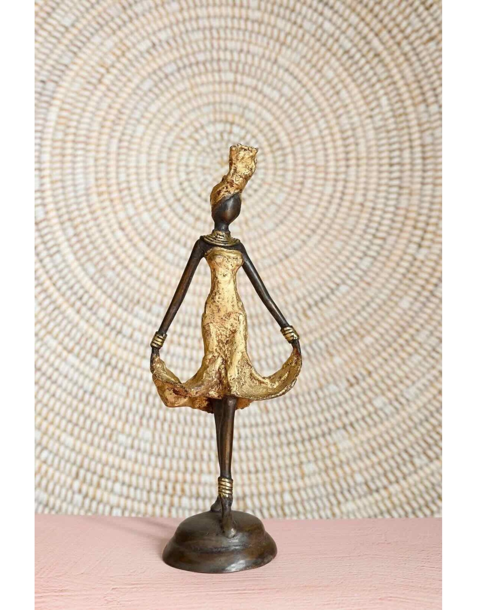 Bronze Golden Momentum Sculpture