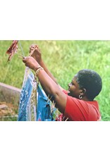 Hand Dyed Indigo Textile by Queen Leia Lewis