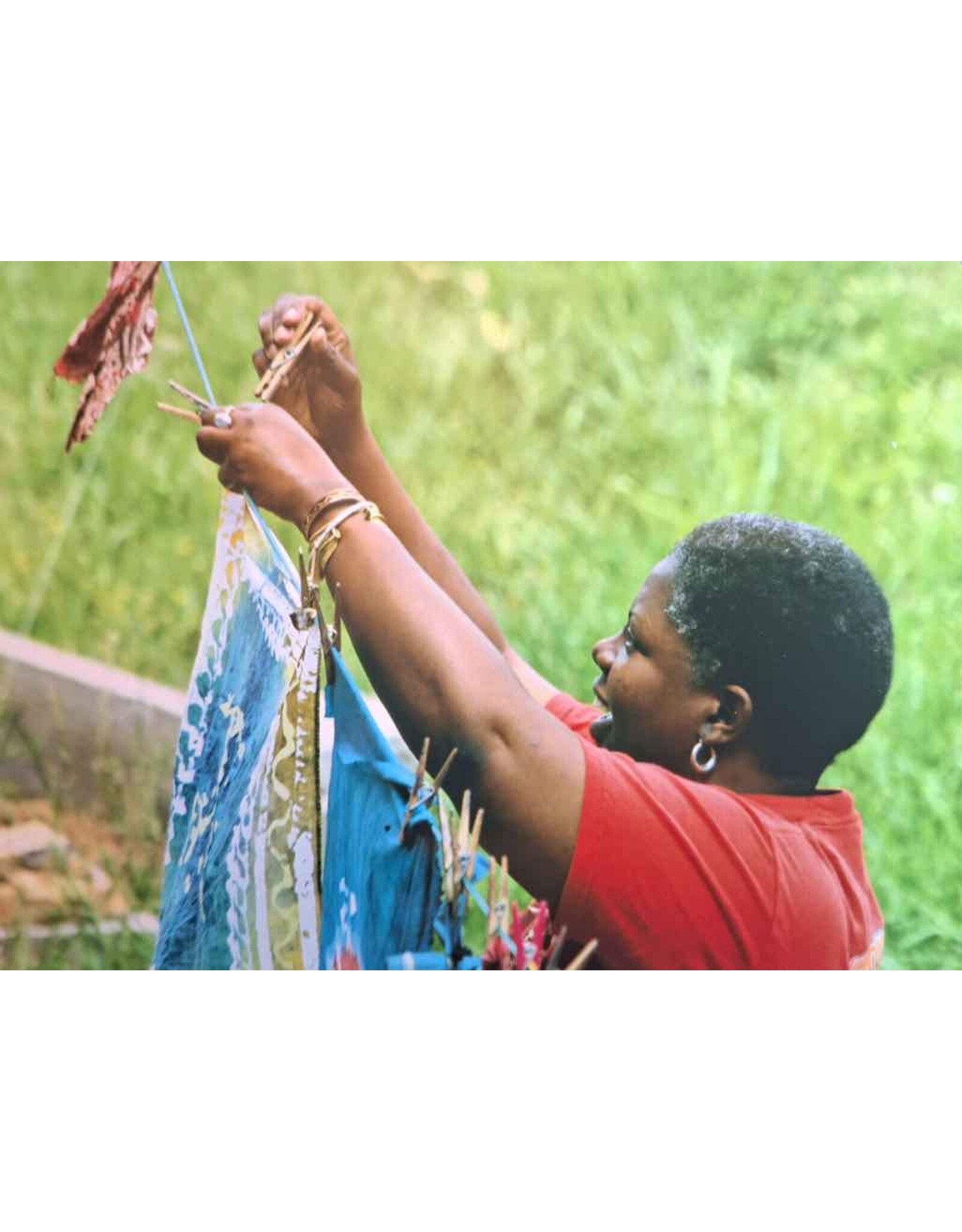 Hand Dyed Indigo Textile by Queen Leia Lewis