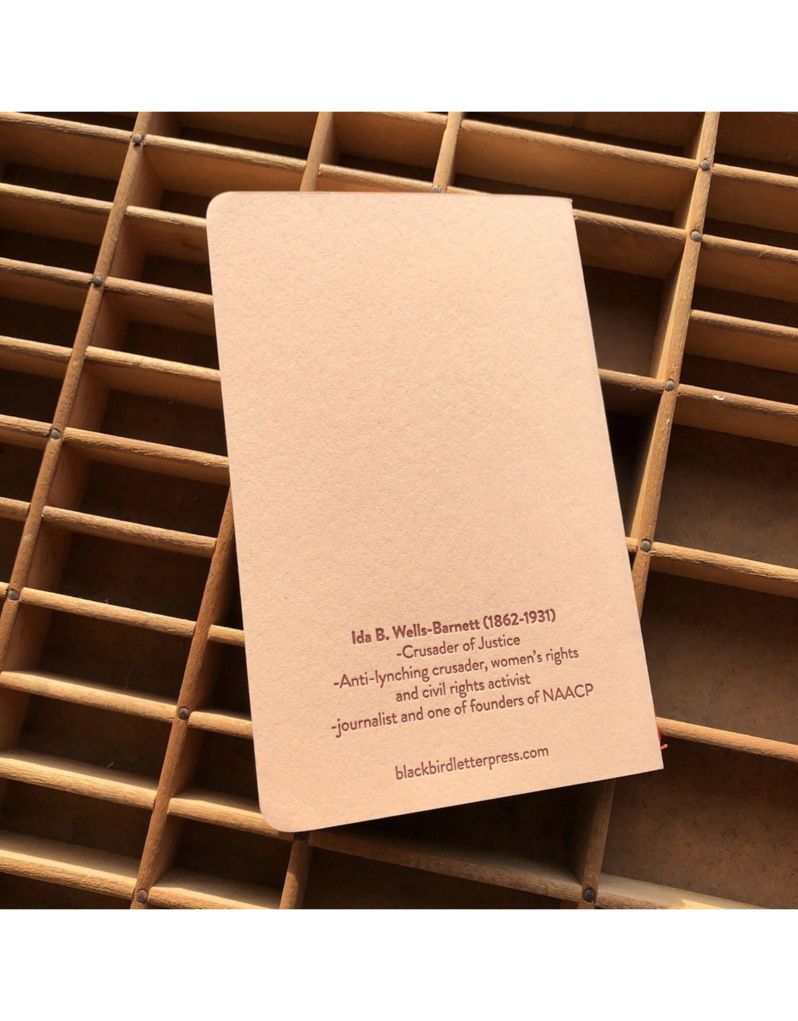 Blackbird Letterpress Ida B. Wells Notebook