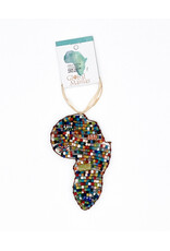 Beaded Africa Ornament