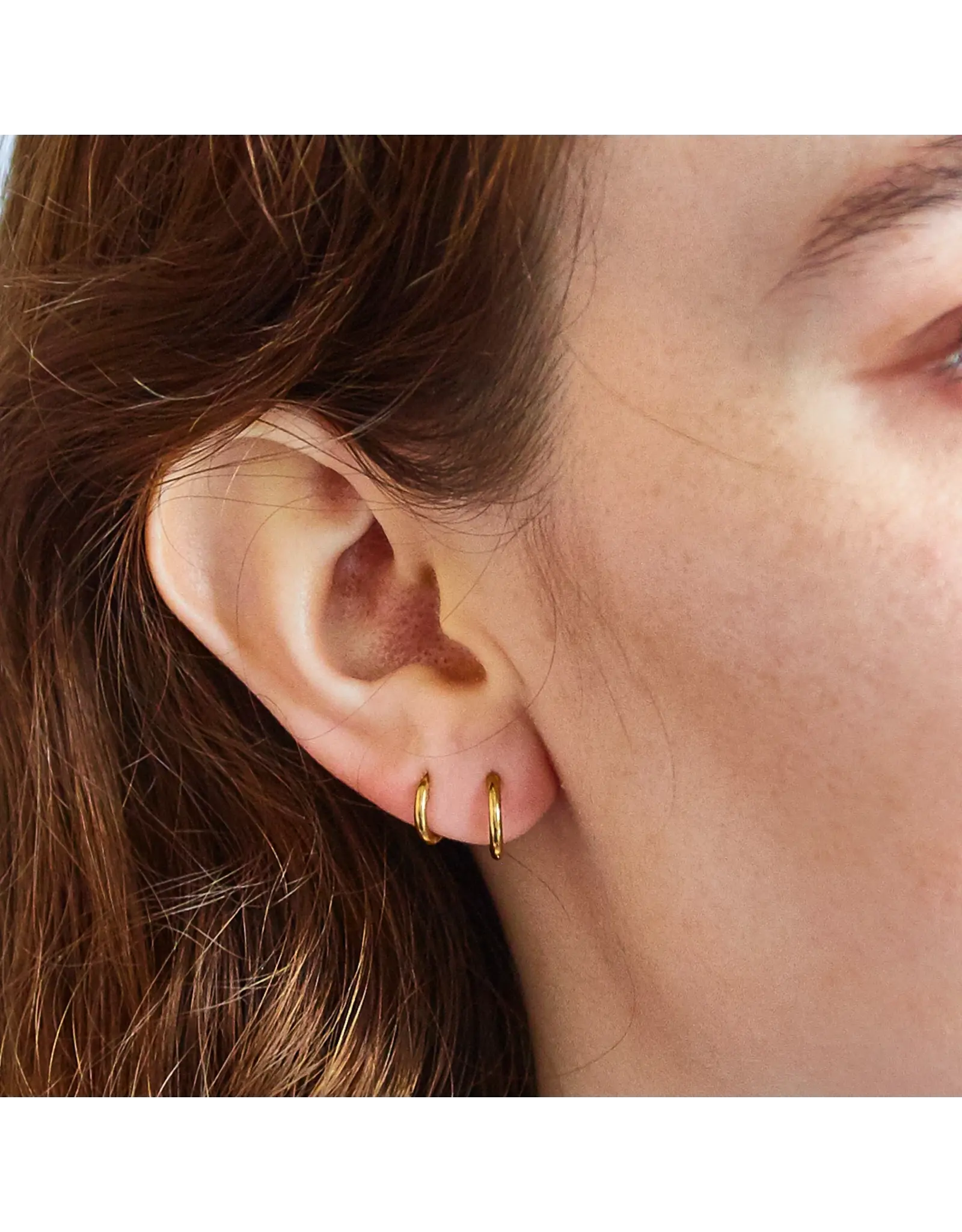 Gold Plated Huggie Hoops (Set of 4)