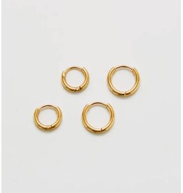 Gold Plated Huggie Hoops