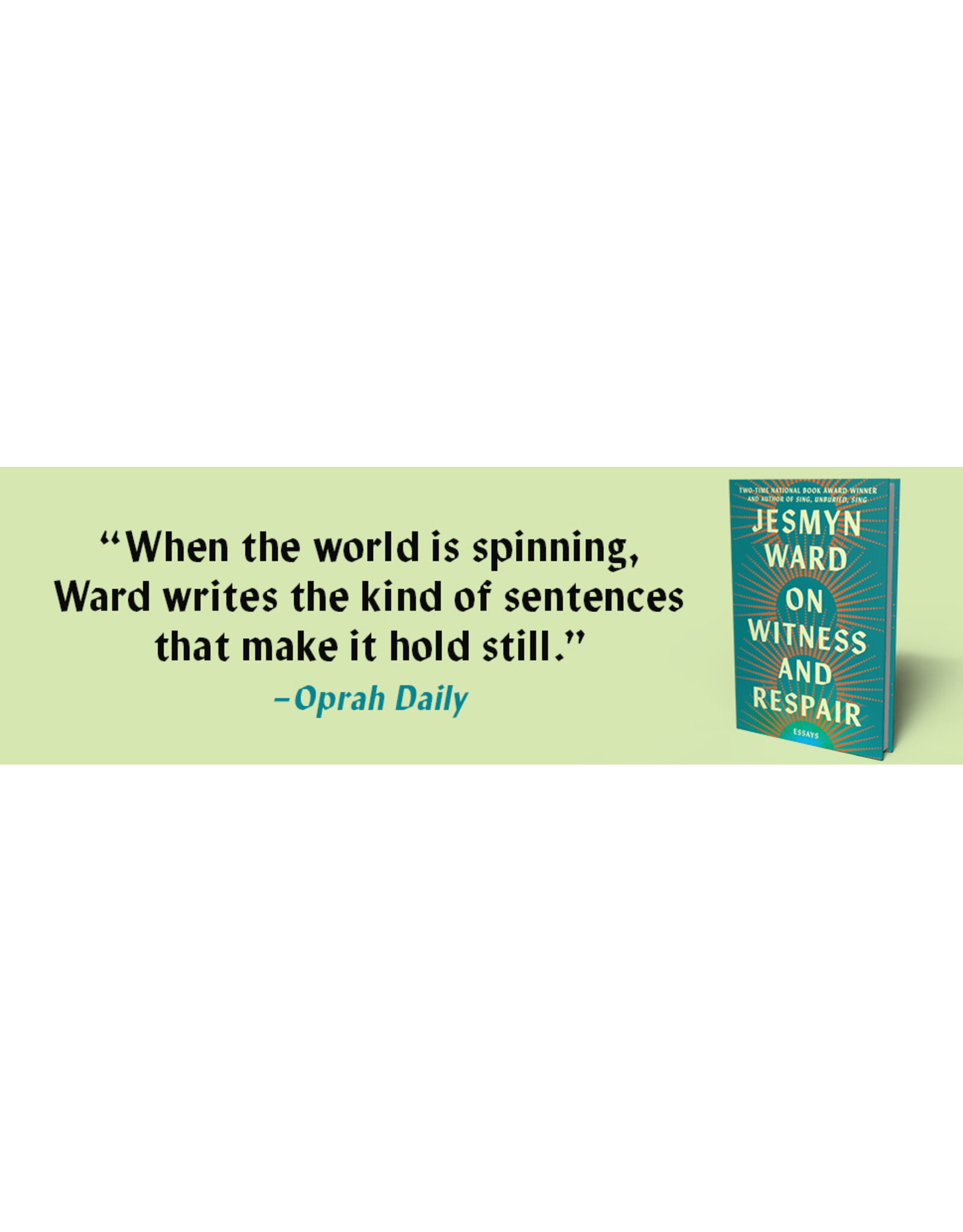 On Witness and Respair: Essays