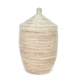 Large White Hamper Basket