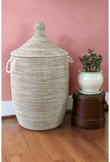 Large White Hamper Basket
