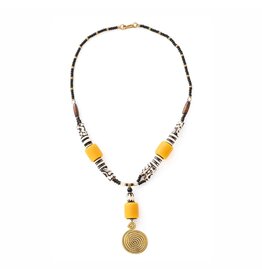 Retro Spin Trade Bead Necklace