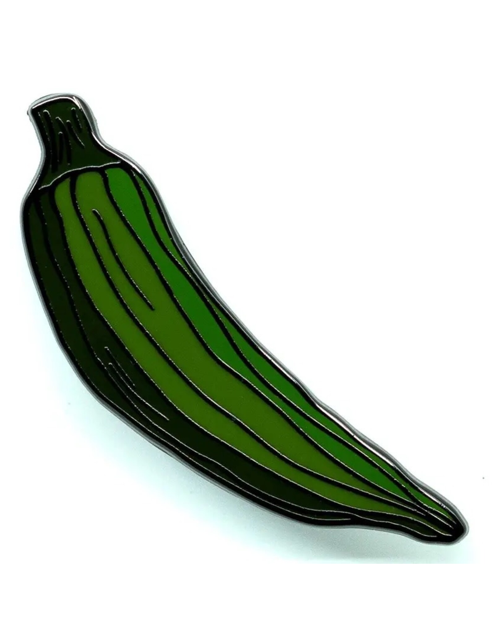Okra Enamel Pin