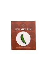 Okra Enamel Pin