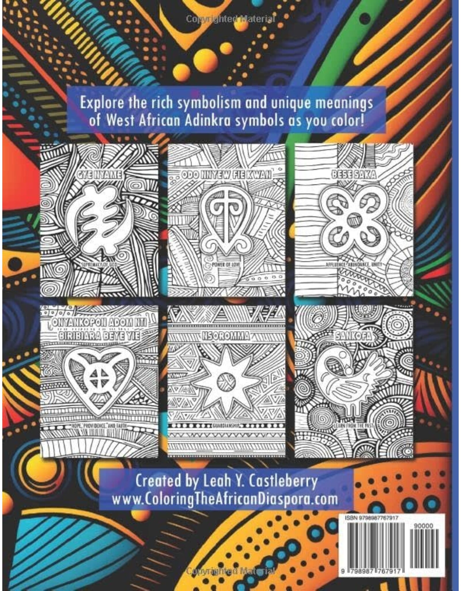 Adinkra Symbols Coloring Book